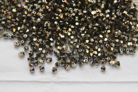 3mm Crystal Metallic Light Gold Swarovski Bicone 5301 Beads 36/72/144/432/720 Pieces Jewelry findings, embroidery materials, jewelry making