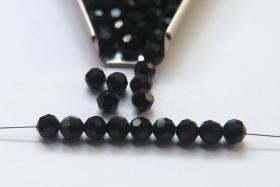 5mm Vintage Swarovski Elements Article 5000 Jet Faceted Round Beads 6/12/36/172/44/288/720 Pieces
