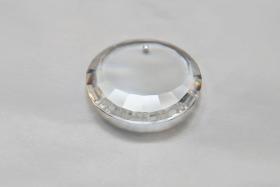 26 MM Very Rare Vintage Premium Swarovski Round Crescent Crystal in Vitrail Medium 6210 Crystal Clear drop vintage findings, jewelry making