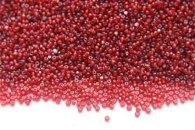 11/0 True cuts Charlotte Beads Red Silver Lined 10/20/50/250/500 Grams PREMIUM SEED BEADS, Native Supply