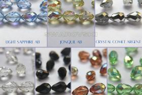 5500 15X10 MM Swarovski Pear Beads (12 COLOURS) 2/12/36 Pieces, fancy beads decorations, wedding embellishments, jewelry making