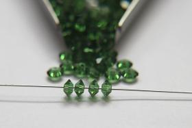 5x3mm Crystal Swarovski 5305 Flat Bicone Beads Green Turmaline (216) 36/72/144/432/720 Pieces vintage premium beads, wedding embellishments