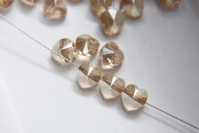 Swarovski® Vintage Crystal Elements 8MM 5742 in Crystal Golden Shadow  6/12/24/72/144 pieces wedding decorations, jewelry supplies