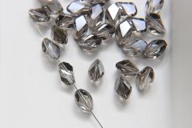 Swarovski Art 5650 (12mm) Cubist Crystal Beads in Black Diamond Satin 2/6/24/72 pieces Vintage Crystals