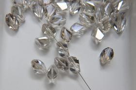 Swarovski Art 5650 (12mm) Cubist Crystal Beads in Crystal Silver Shade 2/6/24/72 pieces Vintage Crystals