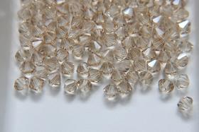 6 mm Crystal Honey Preciosa Bicones 12/36/72/144/288 Pieces Jewelry making beads Made in Czech Republic