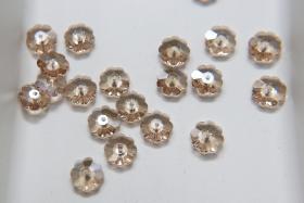 Preciosa Crystal Honey Loch Flowers (Marguerite Lochrose, Margarita Flower), Flower Beads 2/6/12/36 pieces Vintage findings
