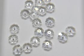 Preciosa Crystal Argent Flare Loch Flowers (Marguerite Lochrose, Margarita Flower), Flower Beads 2/6/12/36 pieces Vintage findings