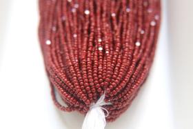 11/0 Hanks Charlotte Cut Beads Opaque Garnet 1/5/25/50/100 Hanks 2.0mm indian beads, glass beads, jewelry supply, findings, craft