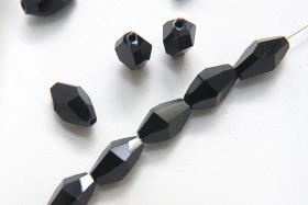 5203 – 12x8mm Swarovski Polygon Bead in Jet 6/36/144 Pieces jewelry making beads PREMIUM MATERIALS