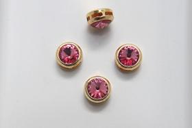 Swarovski 39ss Rivoli Sewon Settings in Rose 2/6/12/36 Pieces Gold/Silver jewelry making, embroidery materials, vintage