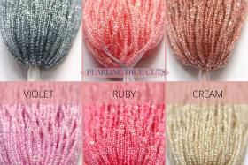 11/0 Hanks Charlotte Cut Beads in Pearl Linings (13 Colors) 1/5/25/50/100 Hanks 2mm jewellery glass beads, jewelry supply, native supply