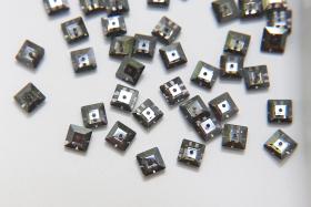 6mm Swarovski 3400 Square Lochrosen (3400) in CRYSTAL SATIN 12/24/72/144 Pieces PREMIUM Materials