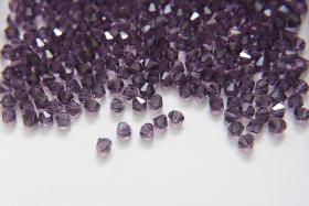 4mm Dark Tanzanite Preciosa Bicones 36/72/144/432/720 Pieces Jewelry making beads, embroidery materials, PREMIUM MATERIALS