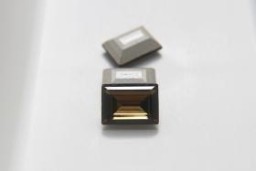 Vintage Swarovski 18x13 mm Smoky Quartz 4527 Step cut crystal clay article Premier Crystal Rhinestones (2 Pieces) gemstones