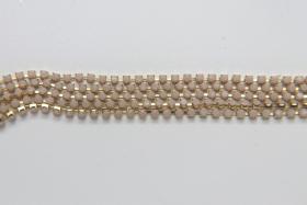 6 SS Rhinestone Chain Vintage Glass Opaque Pale Ivory 2mm 1/2/5/15 Meters embroidery material, findings