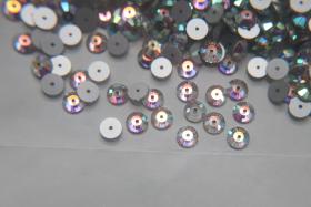7mm Preciosa Crystal Flat Back Sew-On Stone - Loch Rose 12 Facet Sew-on STONES 24/72/144/720 Pieces, embroidery materials, wedding decoration