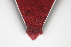 13/0 Charlotte Cut Beads Matt Red Antique Gold Lined 5/10/20/50/250/500 Grams embroidery materials, jewelry making, Native beads