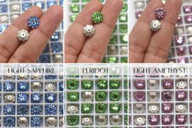 10mm Swarovski Margarita Sew-on Stone (3700) 3 Colors 12/24/72/144 Pieces PREMIUM Materials