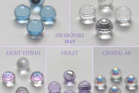 8mm Swarovski 4869 Disco Ball Fancy Stone Vintage Austrian lead crystal rhinestones 6/12/36/72 Pieces