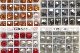 12mm Swarovski Margarita Sew-on Stone (3700) 4 Colors 6/12/24/72 Pieces PREMIUM Materials