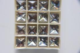 Swarovski 16mm Sew On Crystals Square (3240), embroidery, jewelry parts 2/6/12/24 pieces bridal decorations, embroidery materials