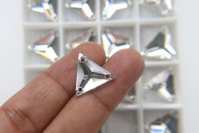 16 mm Swarovski (3270) Cosmic Triangle Crystal, embroidery, jewelry parts 2/6/24/72 pieces bridal decorations, embroidery materials