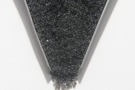13/0 Charlotte Cut Beads Crystal Matt Graphite Lined 5/10/20/50/250/500 Grams embroidery materials, jewelry making, vintage beads