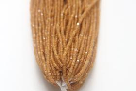 11/0 Hanks Charlotte Cut Beads Crystal Matt Light Topaz Lined 1/5/25/50/100 Hanks PREMIUM SEED BEADS, Native Supplies