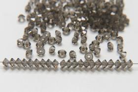 3x5mm Crystal Preciosa Flat Bicone Beads Black Diamond 36/72/144/432/720 Pieces vintage premium beads, wedding embellishments
