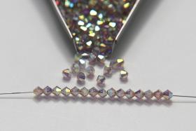 4mm Preciosa Violet 2X Aurore Boreale Bicones Beads 36/72/144/432/720 Pieces PREMIUM MATERIALS,embroidery materials, jewelry supplies