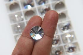 Swarovski 3200 14mm Rivoli Sew On Crystal, embroidery, jewelry parts 2/6/12/24 pieces bridal decorations, embroidery materials