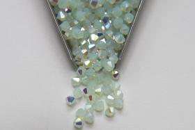 4mm Preciosa Chrysolite Opal 1X Aurore Boreale Bicones Beads 36/72/144/432/720 Pieces PREMIUM MATERIALS,embroidery materials