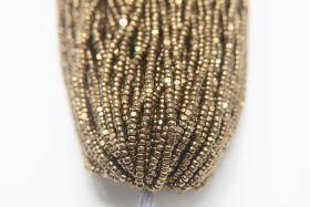 8/0 Hanks Charlotte Cut Beads Dorado 1/5/25/50/100 Hanks PREMIUM SEED BEADS, Native Supplies