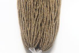 11/0 PRECIOSA Traditional Czech Beads™ MATT Bronze Gold 1/5/25/50/100 Full hanks Preciosa Ornella loose beads, embroidery materials