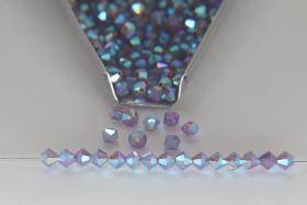 4mm Preciosa Amethyst Opal 2X Aurore Boreale Bicones Beads 36/72/144/432/720 Pieces PREMIUM MATERIALS,embroidery materials
