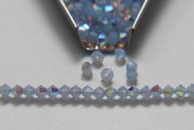 4mm Preciosa Light Sapphire Opal 1X Aurore Boreale Bicones Beads 36/72/144/432/720 Pieces PREMIUM MATERIALS,embroidery materials
