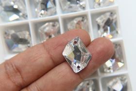 Swarovski 3265 Cosmic Crystal Sew-On Bead 20 x 16 mm, embroidery, jewelry parts 2/6/12/24 pieces bridal decorations, embroidery material