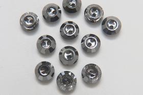 10mm Swarovski 3122 Round Crystal Satin Button 2/6/12 pieces