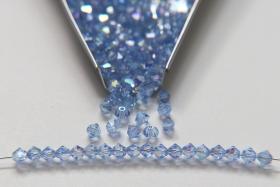 4mm Swarovski Light Sapphire AB Bicones beads rainbow 36/72/144/432/720 Pieces (550) rainbow beads, jewelry making, couture embellishments