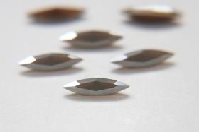 15x4mm Swarovski Light Grey Opal Marquise New Vintage Pointy Back Navette 4200 crystals gold foil Jewery vintage making stones