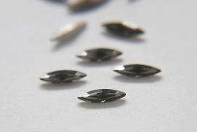 11x3mm Swarovski Black Diamond Marquise New Vintage Pointy Back Navette 4200 crystals Jewery making stones gemstones