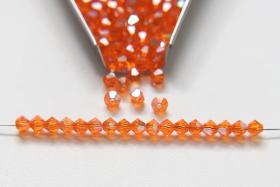 4mm Swarovski Tangerine Aurore Boreale Bicones beads rainbow 36/72/144/432/720 Pieces rainbow beads, jewelry making, couture embellishments