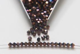 4mm Swarovski Crystal Dorado Blue 2X FC Bicones Rainbow Crystal Beads 36/72/144/432/720 Pieces jewelry making, embroidery couture materials