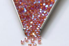 Swarovski 3/4mm Topaz AB 2X FC Bicones 36/72/144/432/720 Pieces Made in Austria PREMIUM rainbow beads, jewelry making couture embellishments