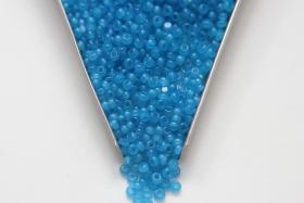 8/0 Truecuts Beads Caribbean Blue Opal glass beads jewelry supply vintage findings craft supply rare materials