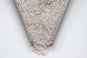 11/0 True cuts Charlotte Beads Crystal Luster White Lined 10/20/50/250/500 Grams PREMIUM SEED BEADS, Native Supply