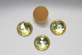 Preciosa 11 mm Jonquil Vintage Rauten Flat Back Foiled Cabochon old ornaments making