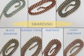 18PP Rhinestone Chain Swarovski vintage Matt 2.5 mm Wedding Bridal Supplies VINTAGE Jewelry Making decorations