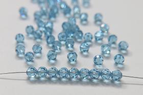 6mm Swarovski Elements Article 5000 Aquamarine Faceted Round Beads jewelry making ornament